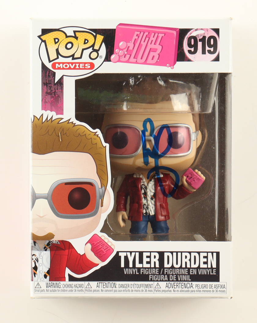 Brad Pitt Signed "Fight Club" #919 Tyler Durden Funko Pop! Vinyl Figure (Beckett) at PristineAuction.com Brad Pitt Signed "Fight Club" #919 Tyler Durden Funko Pop! Vinyl Figure (Beckett) at PristineAuction.com
