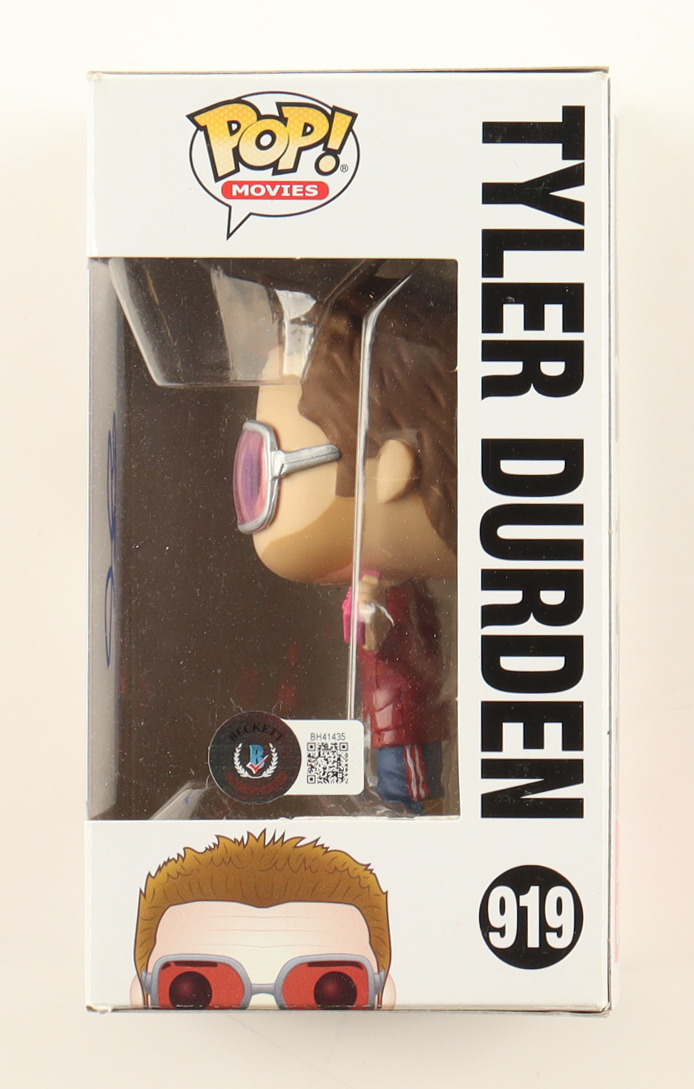 Brad Pitt Signed "Fight Club" #919 Tyler Durden Funko Pop! Vinyl Figure (Beckett) at PristineAuction.com Brad Pitt Signed "Fight Club" #919 Tyler Durden Funko Pop! Vinyl Figure (Beckett) at PristineAuction.com
