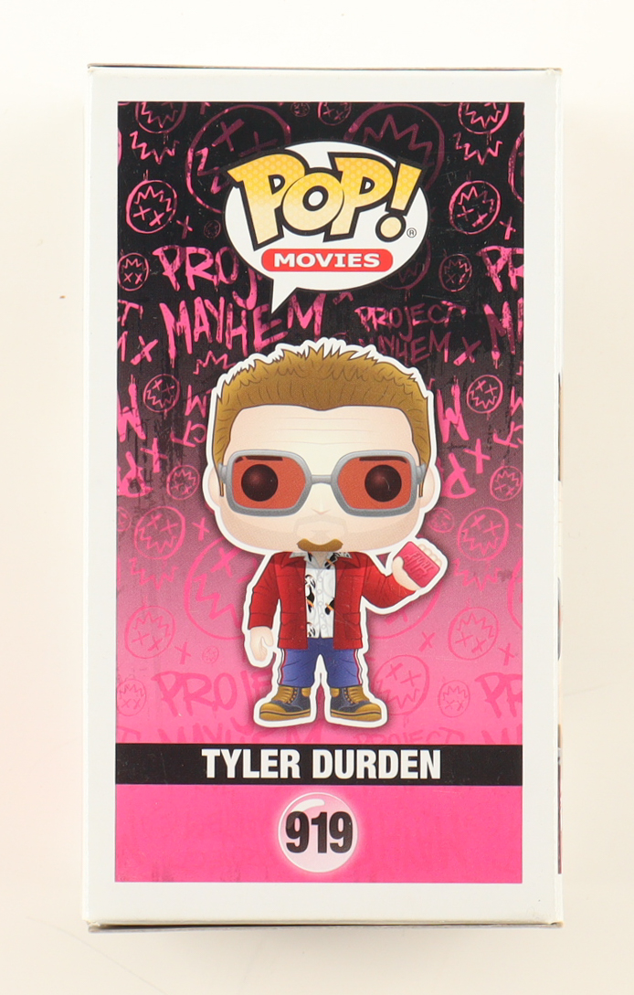 Brad Pitt Signed "Fight Club" #919 Tyler Durden Funko Pop! Vinyl Figure (Beckett) at PristineAuction.com Brad Pitt Signed "Fight Club" #919 Tyler Durden Funko Pop! Vinyl Figure (Beckett) at PristineAuction.com