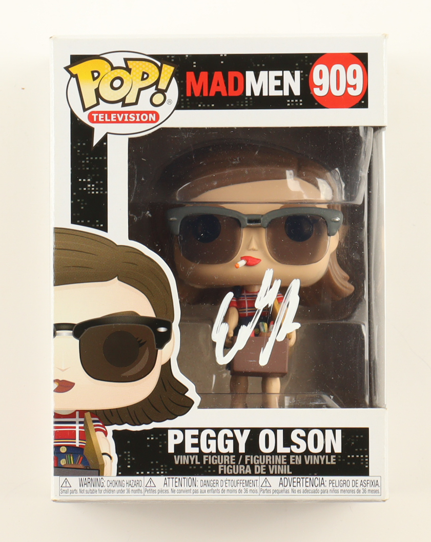 Elisabeth Moss Signed "Mad Men" #909 Peggy Olson Funko Pop Vinyl Figure (Beckett) at PristineAuction.com Elisabeth Moss Signed "Mad Men" #909 Peggy Olson Funko Pop Vinyl Figure (Beckett) at PristineAuction.com