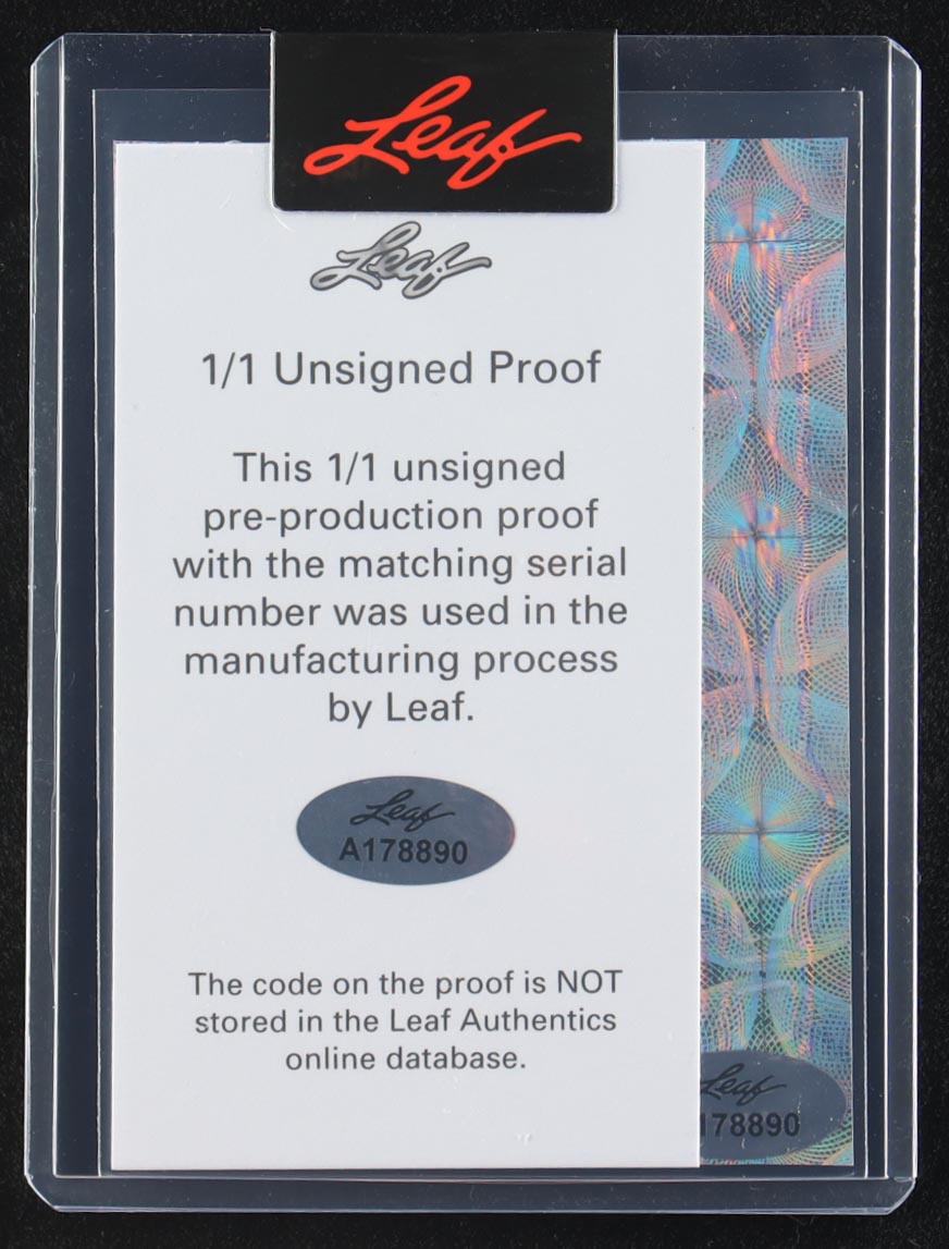 Josh Downs Leaf So Money! Orange Spinner Pre-Production Proof #1/1 RC at PristineAuction.com Josh Downs Leaf So Money! Orange Spinner Pre-Production Proof #1/1 RC at PristineAuction.com