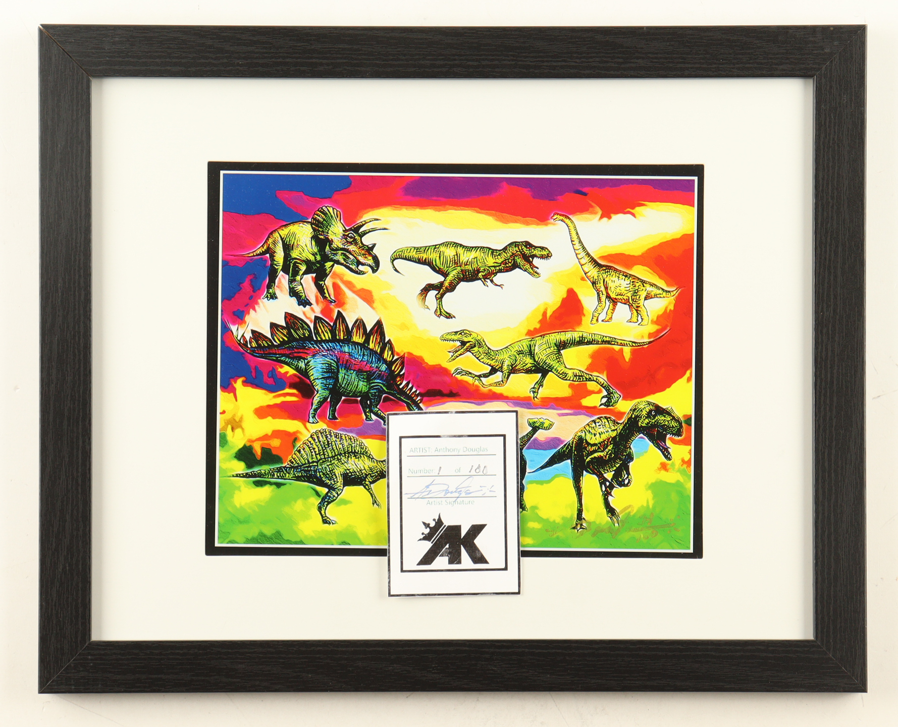 Anthony Douglas Signed LE Custom Framed Lithograph Print Display (Douglas) at PristineAuction.com Anthony Douglas Signed LE Custom Framed Lithograph Print Display (Douglas) at PristineAuction.com