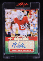 Matthew Golden 2025 Leaf Glory of the Game Future Glory Autographs Silver #FGMG1 #44/99 RC at PristineAuction.com