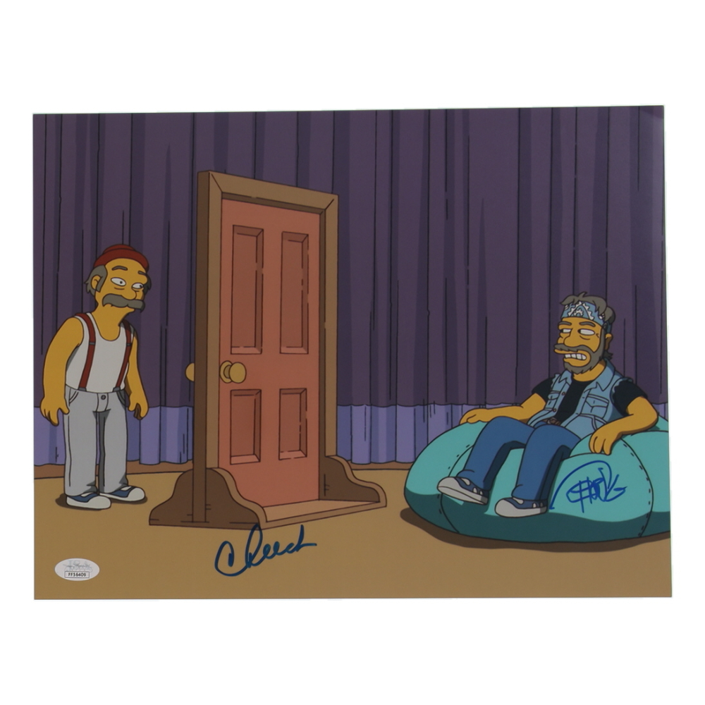 Cheech Marin & Tommy Chong Signed "The Simpsons" 11x14 Photo (JSA) at PristineAuction.com