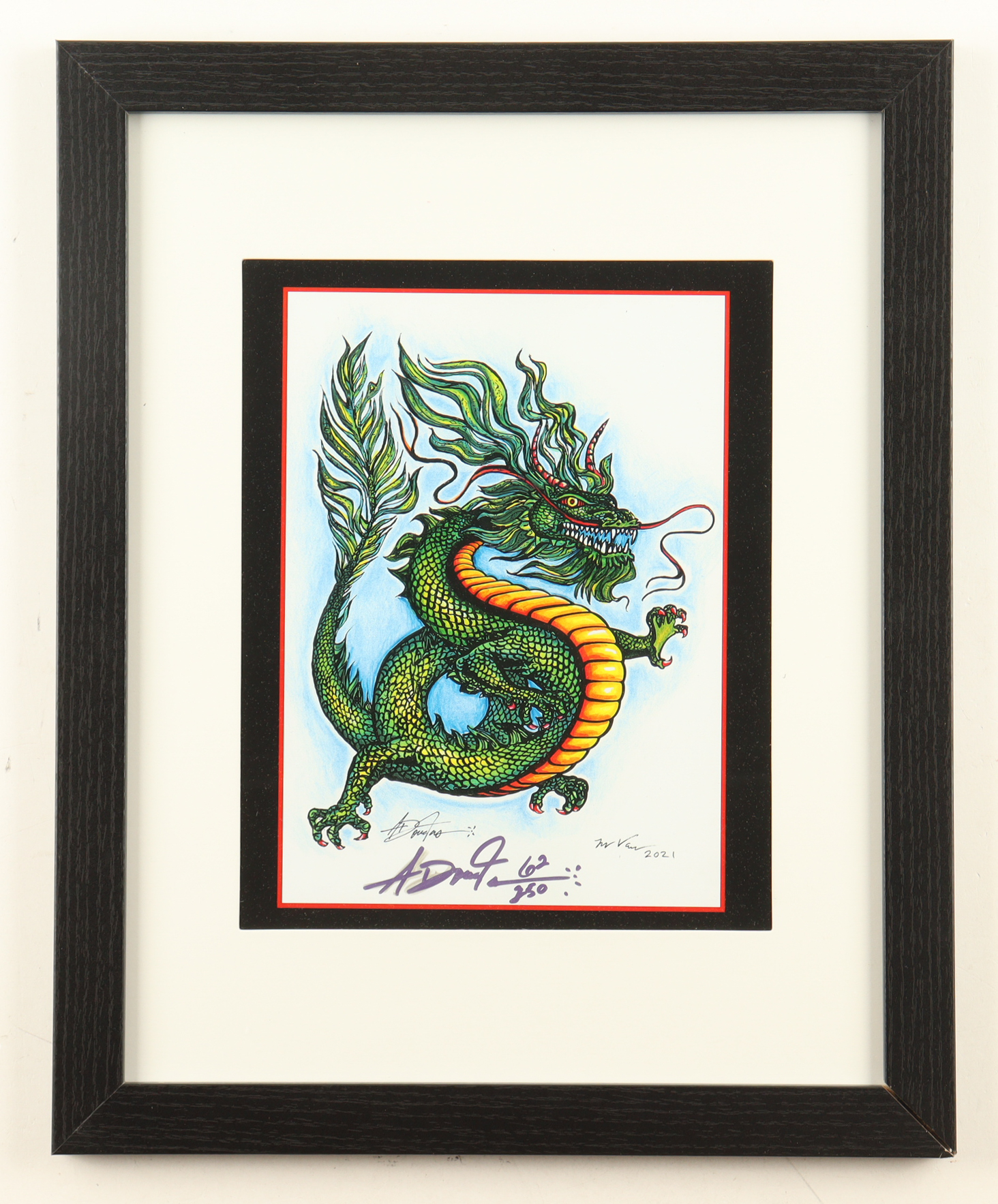 Anthony Douglas Signed LE Custom Framed Lithograph Print Display (Douglas) at PristineAuction.com Anthony Douglas Signed LE Custom Framed Lithograph Print Display (Douglas) at PristineAuction.com