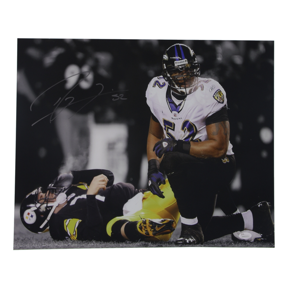 Ray Lewis Signed Ravens 16x20 Photo (JSA) at PristineAuction.com