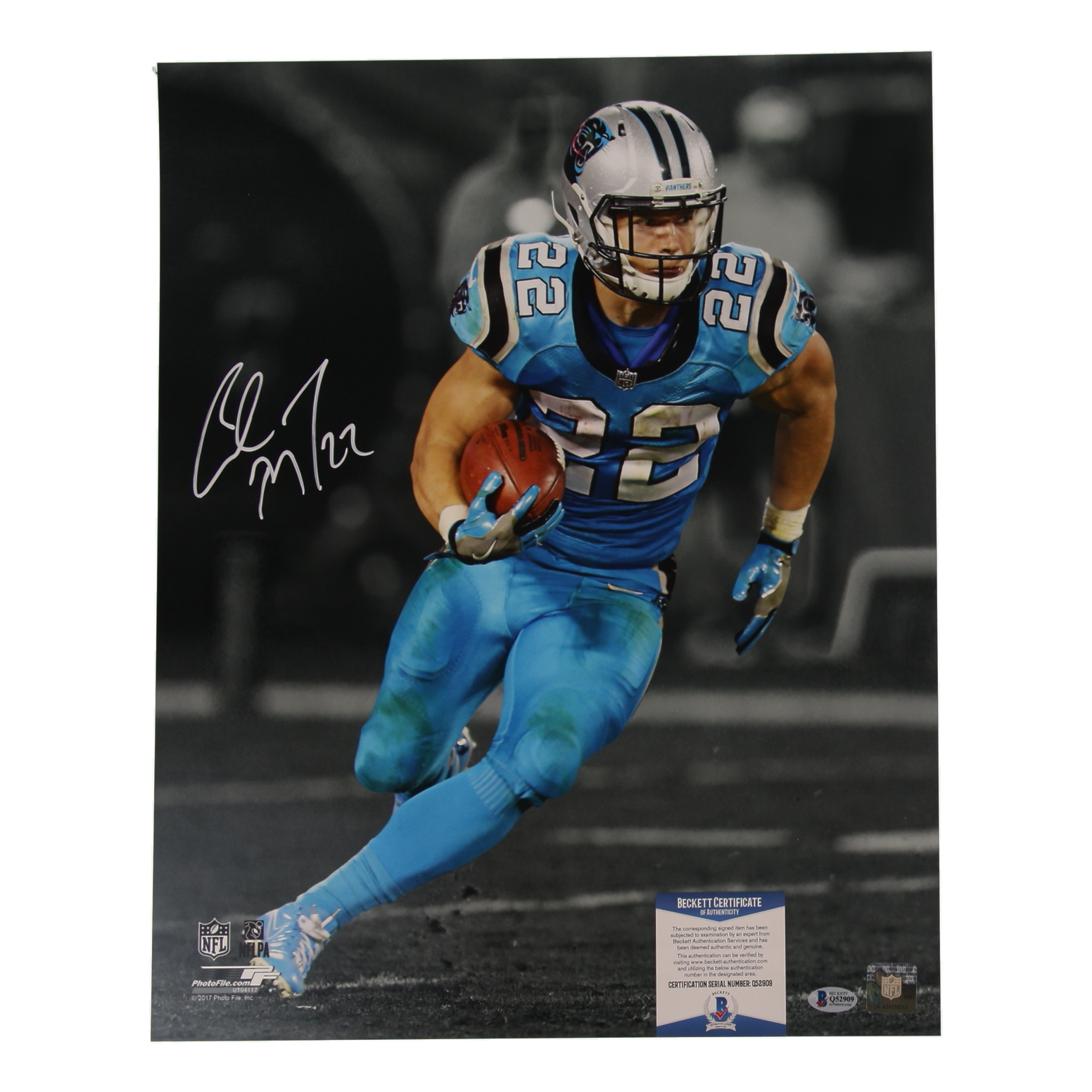 Christian McCaffrey Signed Panthers 16x20 Photo (Beckett) at PristineAuction.com Christian McCaffrey Signed Panthers 16x20 Photo (Beckett) at PristineAuction.com