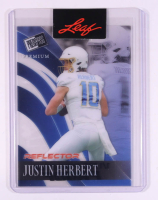 Justin Herbert 2024 Leaf Press Pass Premium Pre-Production Proof #1/1 at PristineAuction.com