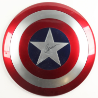 Chris Evans Signed "Captain America" Marvel Full-Size Shield (Beckett & Fanatics) at PristineAuction.com