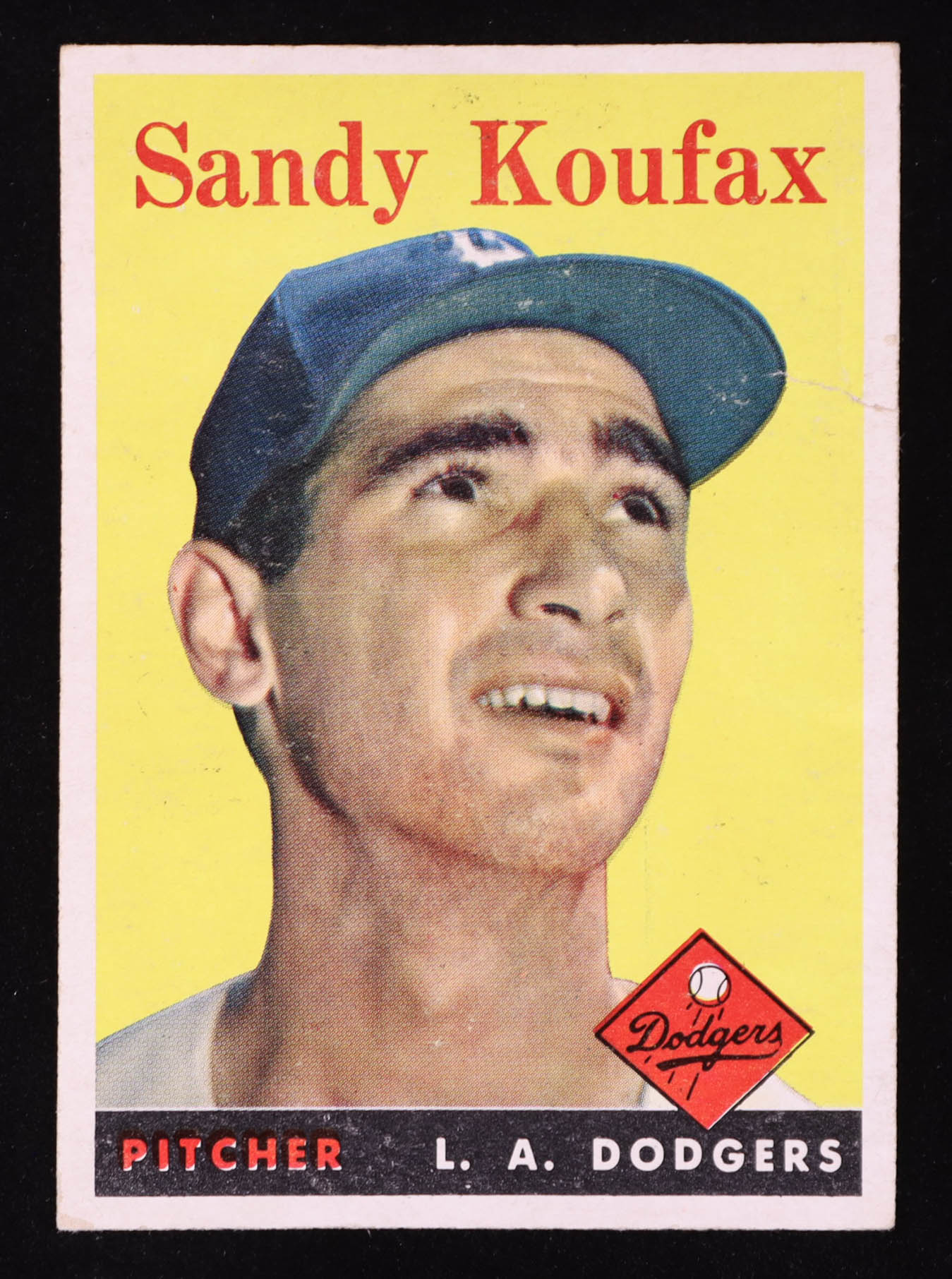 Sandy Koufax 1958 Topps #187 at PristineAuction.com Sandy Koufax 1958 Topps #187 at PristineAuction.com