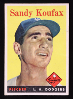 Sandy Koufax 1958 Topps #187 at PristineAuction.com