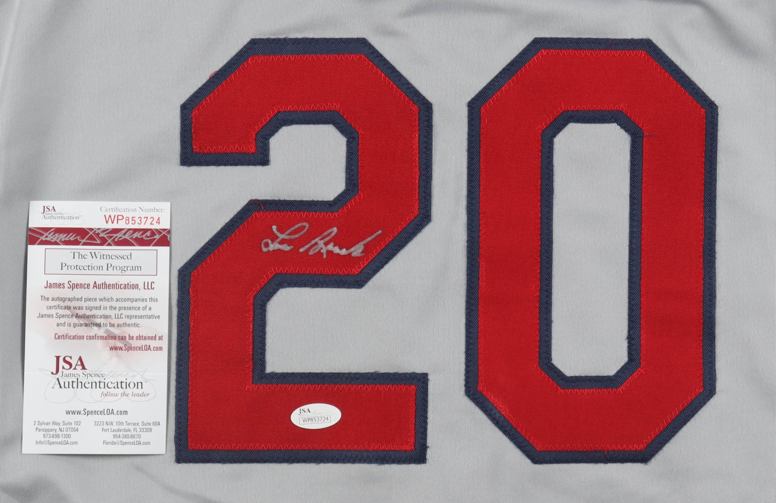 Lou Brock Signed Jersey (JSA) at PristineAuction.com Lou Brock Signed Jersey (JSA) at PristineAuction.com