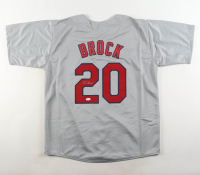 Lou Brock Signed Jersey (JSA) at PristineAuction.com