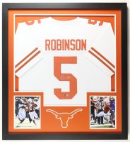 Bijan Robinson Signed Custom Framed Jersey Display (Beckett) at PristineAuction.com