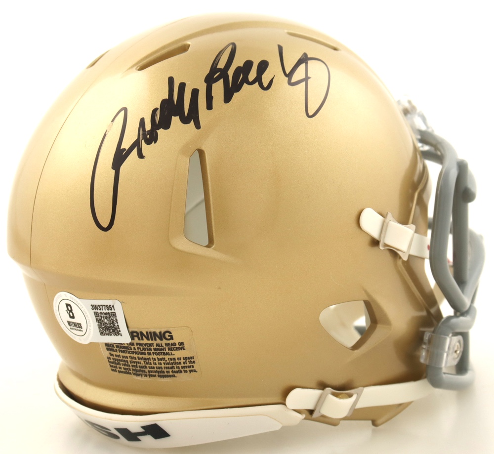 Rudy Ruettiger Signed Notre Dame Fighting Irish Speed Mini Helmet (Beckett) at PristineAuction.com Rudy Ruettiger Signed Notre Dame Fighting Irish Speed Mini Helmet (Beckett) at PristineAuction.com