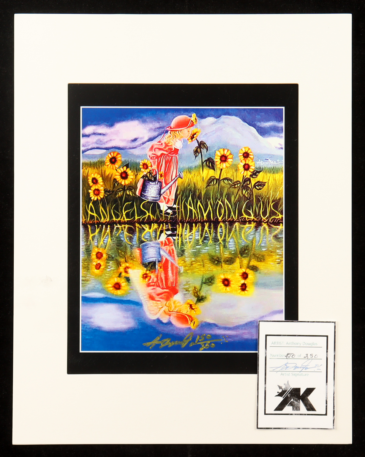 Reflections | Anthony Douglas 1/1 Original Art Matted Display at PristineAuction.com Reflections | Anthony Douglas 1/1 Original Art Matted Display at PristineAuction.com