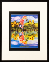 Reflections | Anthony Douglas 1/1 Original Art Matted Display at PristineAuction.com