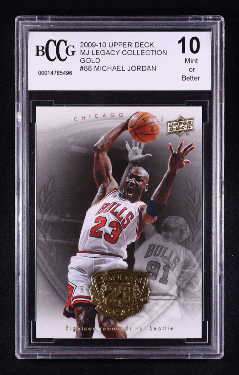Michael Jordan 2009-10 Upper Deck Michael Jordan Legacy Collection Gold #88 (BCCG 10) at PristineAuction.com Michael Jordan 2009-10 Upper Deck Michael Jordan Legacy Collection Gold #88 (BCCG 10) at PristineAuction.com