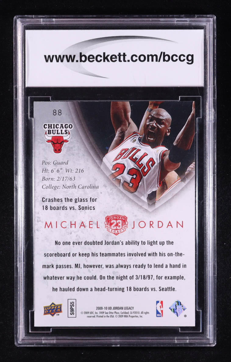 Michael Jordan 2009-10 Upper Deck Michael Jordan Legacy Collection Gold #88 (BCCG 10) at PristineAuction.com Michael Jordan 2009-10 Upper Deck Michael Jordan Legacy Collection Gold #88 (BCCG 10) at PristineAuction.com
