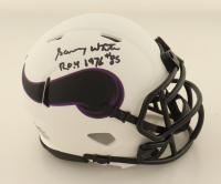 Sammy White Signed Vikings Lunar Eclipse Alternate Speed Mini Helmet Inscribed "R.O.Y 1976" (JSA) at PristineAuction.com