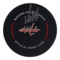 Alexander Ovechkin Signed Capitals Logo Hockey Puck (Fanatics) at PristineAuction.com