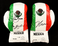 Julio Cesar Chavez, Marco Barrera & Erik Morales Signed Mexico Boxing Glove Set of (2) (JSA) at PristineAuction.com