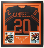 Earl Campbell Signed Custom Framed Jersey Display Inscribed "HT 77" (JSA) at PristineAuction.com