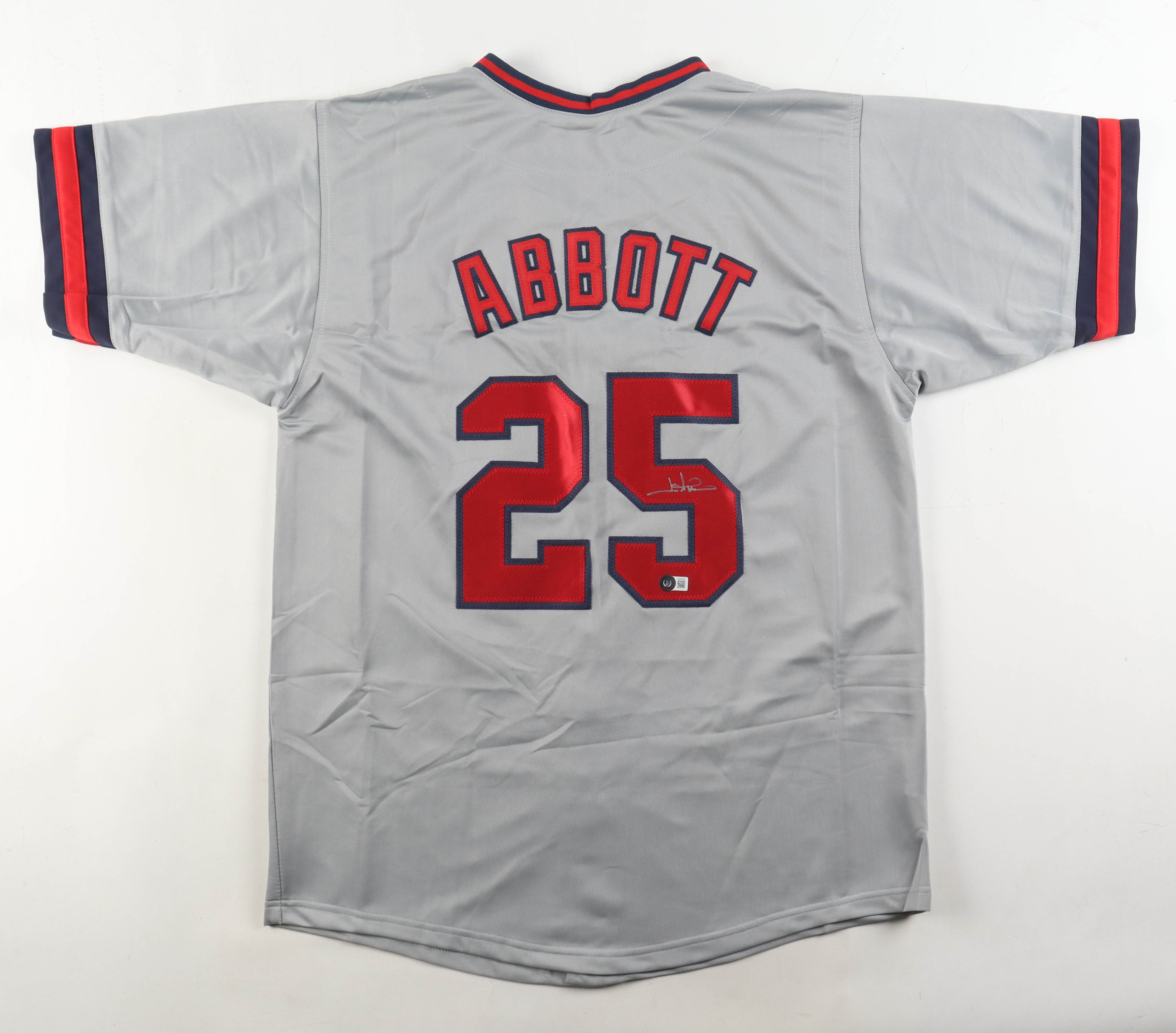 Jim Abbott Signed Jersey (Beckett) at PristineAuction.com Jim Abbott Signed Jersey (Beckett) at PristineAuction.com