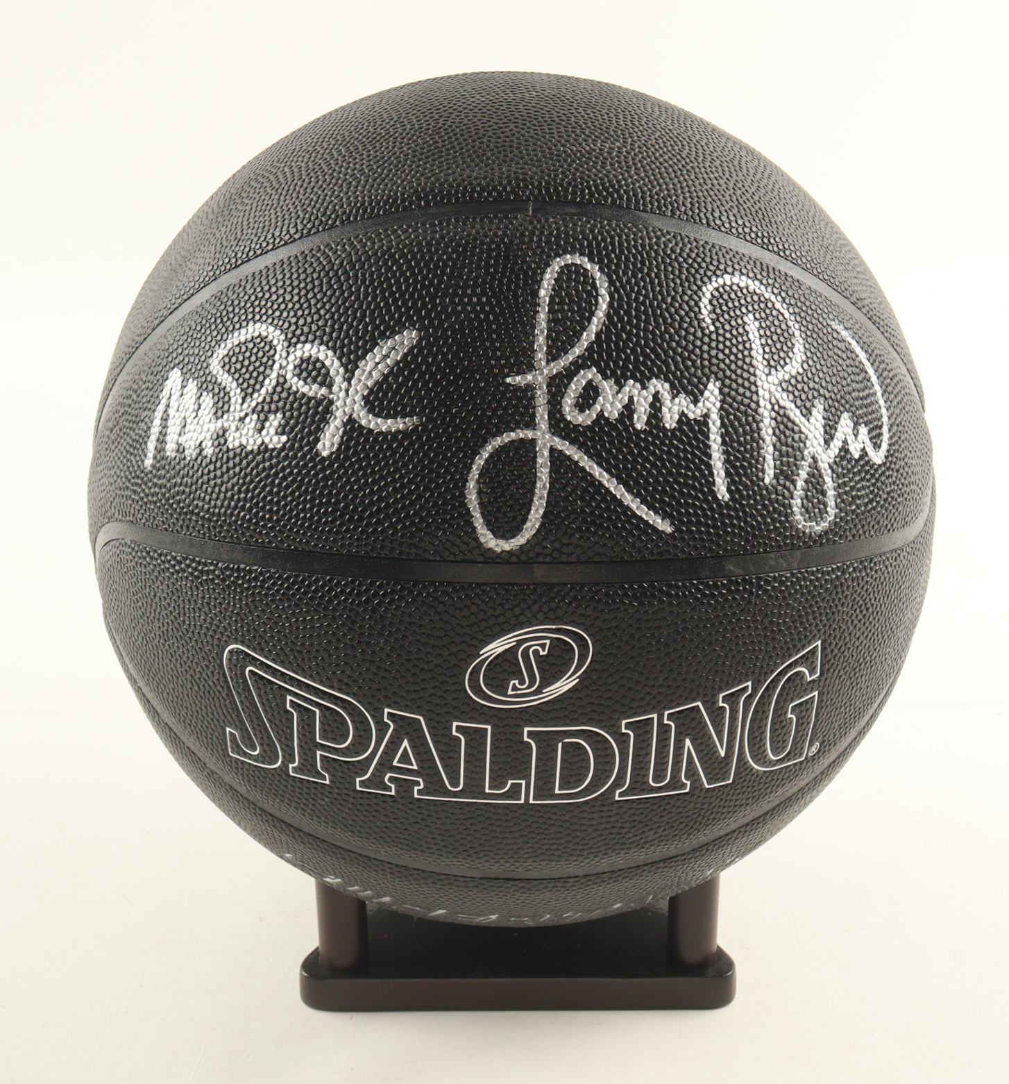 Magic Johnson & Larry Bird Signed NBA Black Edition Basketball (PSA & Beckett) at PristineAuction.com Magic Johnson & Larry Bird Signed NBA Black Edition Basketball (PSA & Beckett) at PristineAuction.com