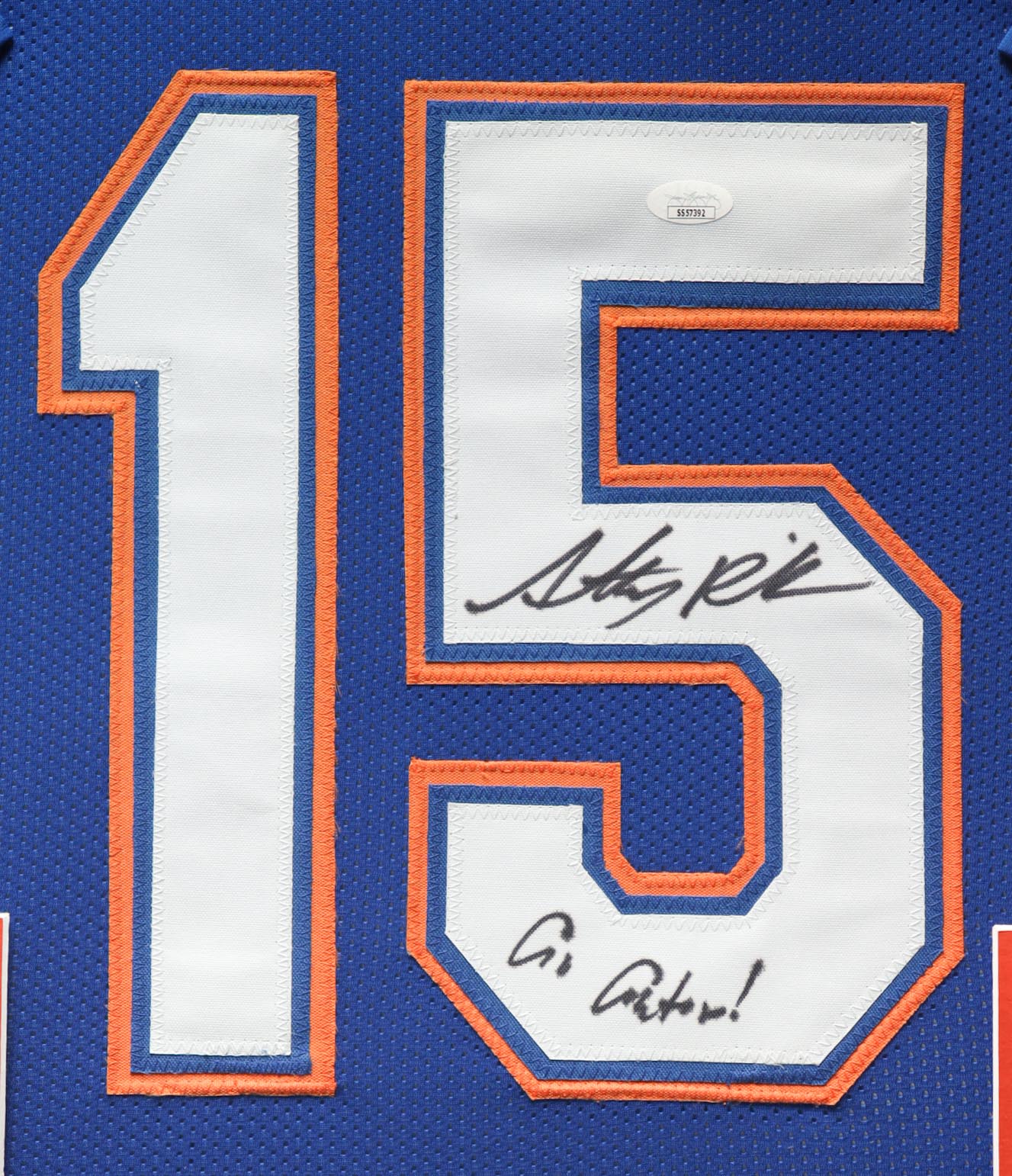 Anthony Richardson Signed Custom Framed Jersey Display Inscribed "Go Gators!" (JSA) at PristineAuction.com Anthony Richardson Signed Custom Framed Jersey Display Inscribed "Go Gators!" (JSA) at PristineAuction.com