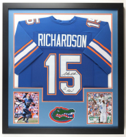 Anthony Richardson Signed Custom Framed Jersey Display Inscribed "Go Gators!" (JSA) at PristineAuction.com