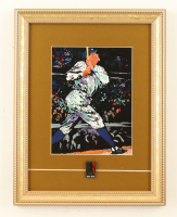 "Babe Ruth" by Leroy Neiman Custom Framed Art Print Display With Vintage 100th Anniversary Pin at PristineAuction.com