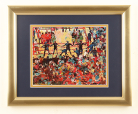 LeRoy Neiman "Muhammad Ali vs. Joe Frazier At Madison Square Garden" Custom Framed Print Display at PristineAuction.com