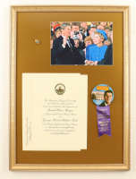 1981 Ronald Reagan Inauguration Custom Framed Display at PristineAuction.com