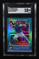 Kyle Schwarber 2016 Donruss Optic Aqua #31 #008/299 RR RC (SGC 10) at PristineAuction.com