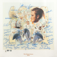"The Perfect Season 1972" LE Miami Dolphins Lithograph Signed by (42) with Dick Anderson, Charlie Babb, Larry Ball, Marlin Briscoe #17/217 (Fanatics & Mounted Memories) at PristineAuction.com