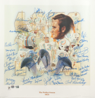 "The Perfect Season 1972" LE Miami Dolphins Lithograph Signed by (42) with Dick Anderson, Charlie Babb, Larry Ball, Marlin Briscoe #17/217 (Fanatics & Mounted Memories) at PristineAuction.com