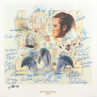 "The Perfect Season 1972" LE Miami Dolphins Lithograph Signed by (42) with Dick Anderson, Charlie Babb, Larry Ball, Marlin Briscoe #17/217 (Fanatics & Mounted Memories) at PristineAuction.com