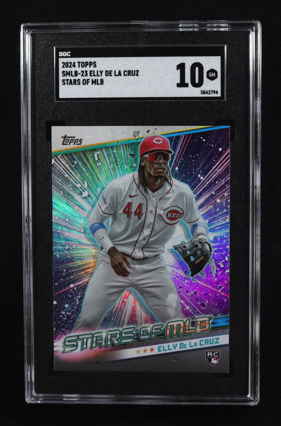 Elly De La Cruz 2024 Topps Stars of MLB #SMLB23 RC (SGC 10) at PristineAuction.com Elly De La Cruz 2024 Topps Stars of MLB #SMLB23 RC (SGC 10) at PristineAuction.com