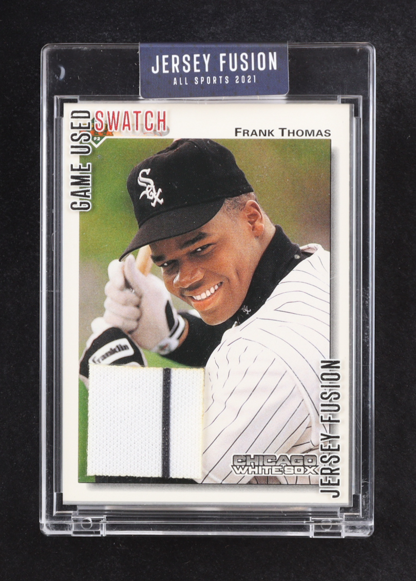 Frank Thomas 2021 Sportscards.com Jersey Fusion Game-Used Swatch #FT97 at PristineAuction.com Frank Thomas 2021 Sportscards.com Jersey Fusion Game-Used Swatch #FT97 at PristineAuction.com