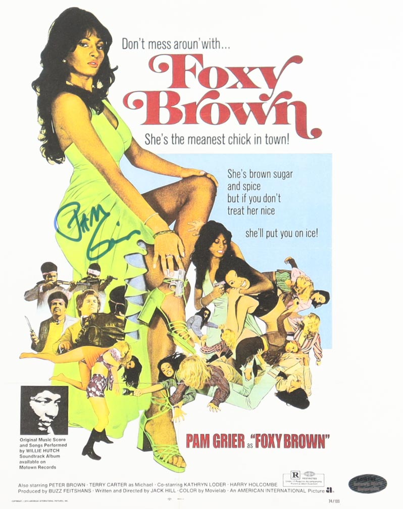 Pam Grier Signed "Foxy Brown" 8x10 Photo (Schwartz) at PristineAuction.com Pam Grier Signed "Foxy Brown" 8x10 Photo (Schwartz) at PristineAuction.com