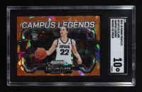 Caitlin Clark 2024-25 Panini Prizm Draft Picks Campus Legends Prizms Orange Ice #5 RC (SGC 10) at PristineAuction.com