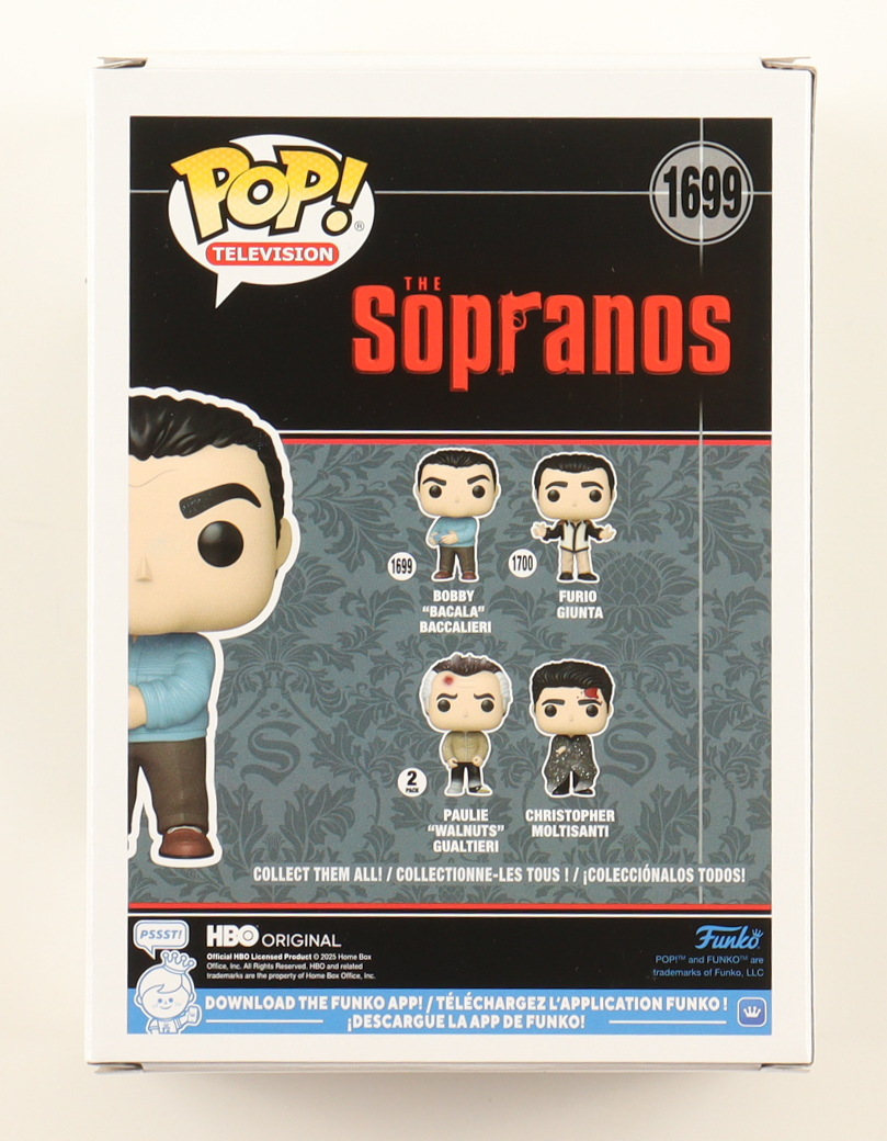 Steve Schirripa Signed "The Sopranos" #1699 Bobby "Bacala" Bacala Funko Pop! Vinyl Figure (Beckett) at PristineAuction.com Steve Schirripa Signed "The Sopranos" #1699 Bobby "Bacala" Bacala Funko Pop! Vinyl Figure (Beckett) at PristineAuction.com