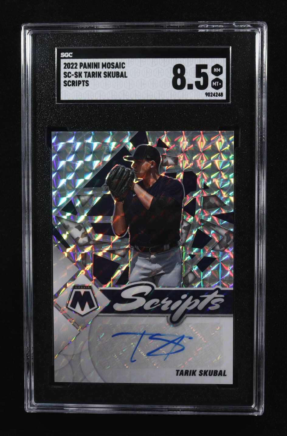 Tarik Skubal 2022 Panini Mosaic Scripts #82 (SGC 8.5) at PristineAuction.com Tarik Skubal 2022 Panini Mosaic Scripts #82 (SGC 8.5) at PristineAuction.com