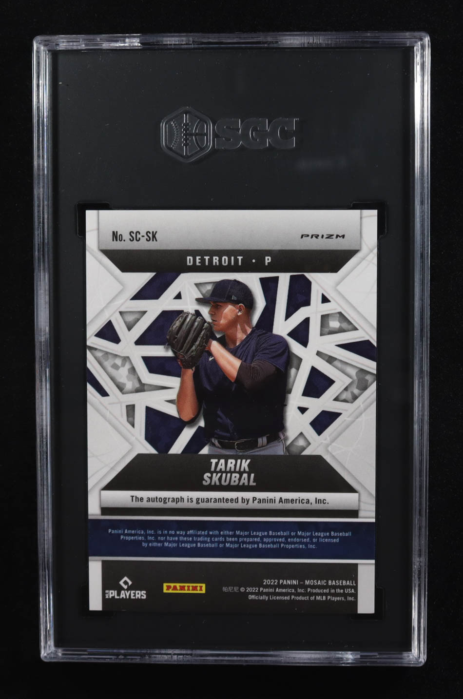 Tarik Skubal 2022 Panini Mosaic Scripts #82 (SGC 8.5) at PristineAuction.com Tarik Skubal 2022 Panini Mosaic Scripts #82 (SGC 8.5) at PristineAuction.com