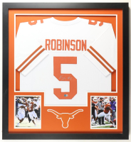 Bijan Robinson Signed Custom Framed Jersey Display (Beckett) at PristineAuction.com