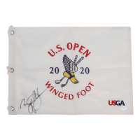 Bryson DeChambeau Signed 2020 "U.S. Open Winged Foot" Golf Pin Flag (PSA) at PristineAuction.com