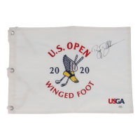 Bryson DeChambeau Signed 2020 "U.S. Open Winged Foot" Golf Pin Flag (PSA) at PristineAuction.com