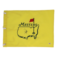 Dustin Johnson Signed Masters Tournament Golf Pin Flag (PSA) at PristineAuction.com