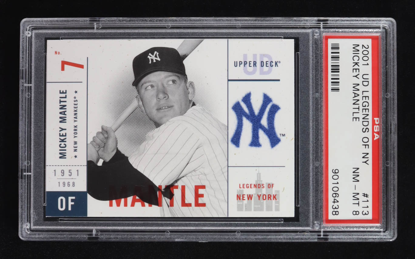 Mickey Mantle 2001 Upper Deck Legends of NY #113 (PSA 8) at PristineAuction.com Mickey Mantle 2001 Upper Deck Legends of NY #113 (PSA 8) at PristineAuction.com